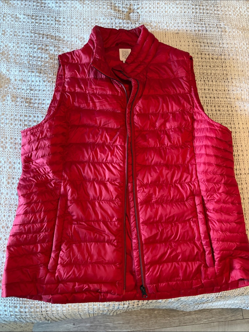 Lightweight Quilted Vest - Red